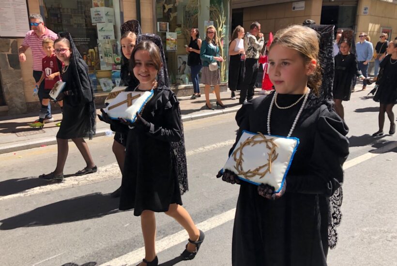 El Cristo de la Superación recorre las calles de Murcia en la procesión del Ángel